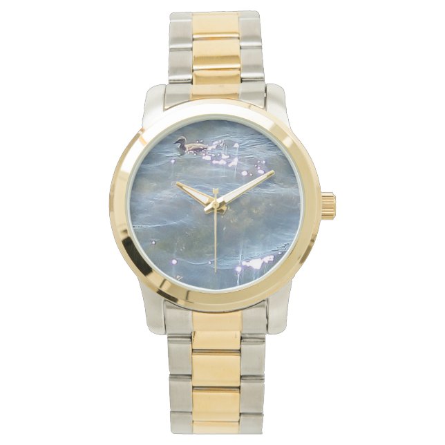 Luz sobre el agua con reloj de pato (Anverso)