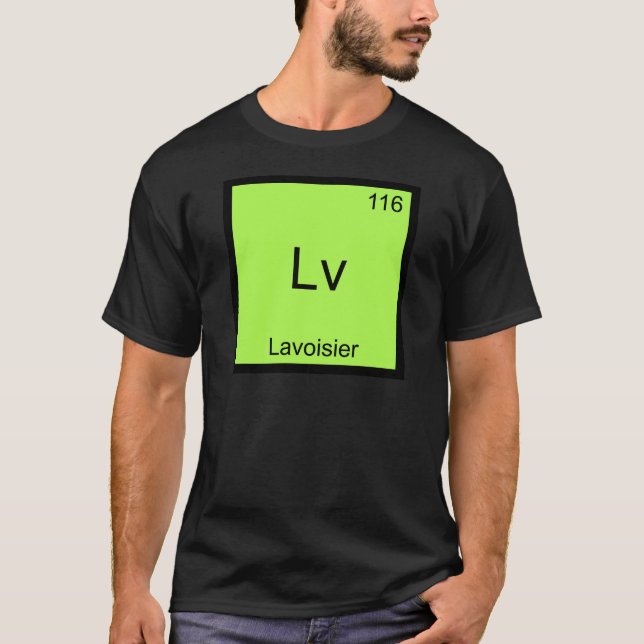 Lv - Camiseta divertida del símbolo del elemento q (Anverso)