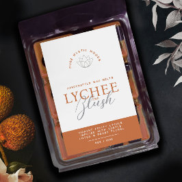 Lychee Rubor quemadura naranja cera derretido mezc