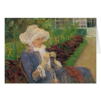 Lydia Crocheting en el Jardín de Marly, Mary Cass