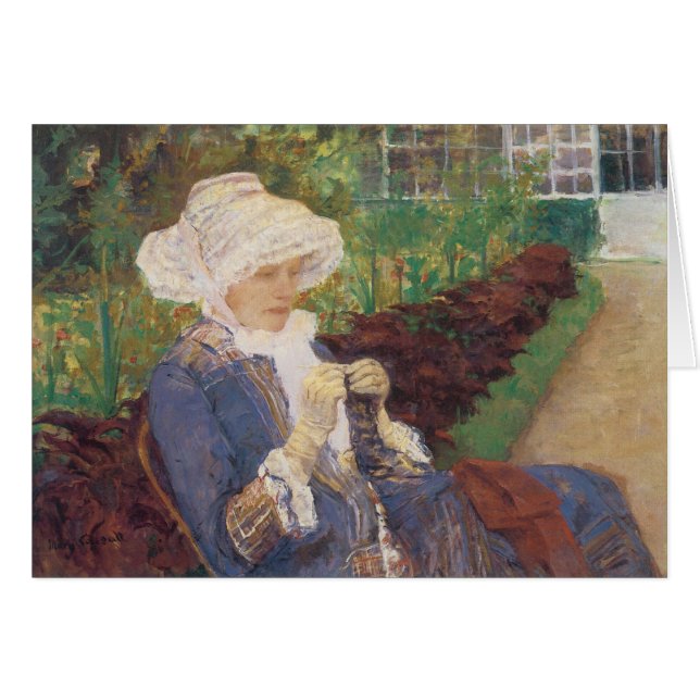 Lydia Crocheting en el jardín de Marly, Mary Cassa (Anverso (Horizontal))
