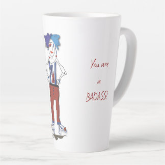 'Lyndsey' - ¡Eres un Badass! Taza de café latte