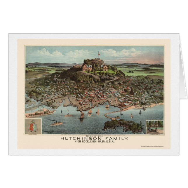 Lynn, mapa panorámico de las MAMÁES - 1881 (Anverso (Horizontal))