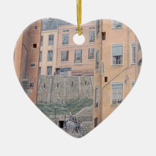 Lyon, Francia - ornamento del árbol de navidad (Frente)