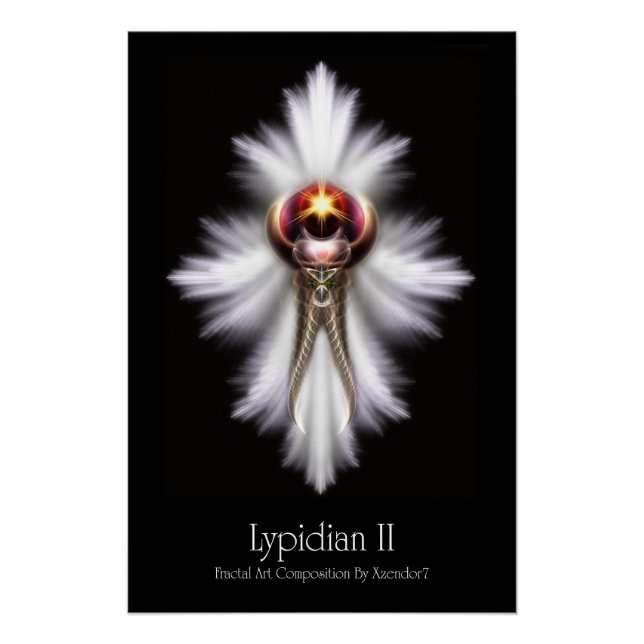 Lypidian II Fractal Art M2 Perfecto Poster (Anverso)