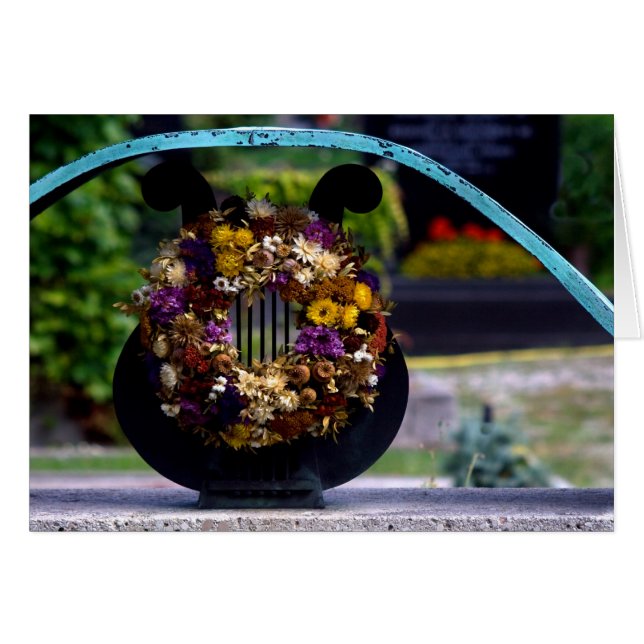 Lyra con flores de paja (Anverso (Horizontal))