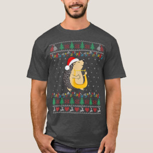 Lyre Santa Hedgehog Navidades feos Sweater Matchin