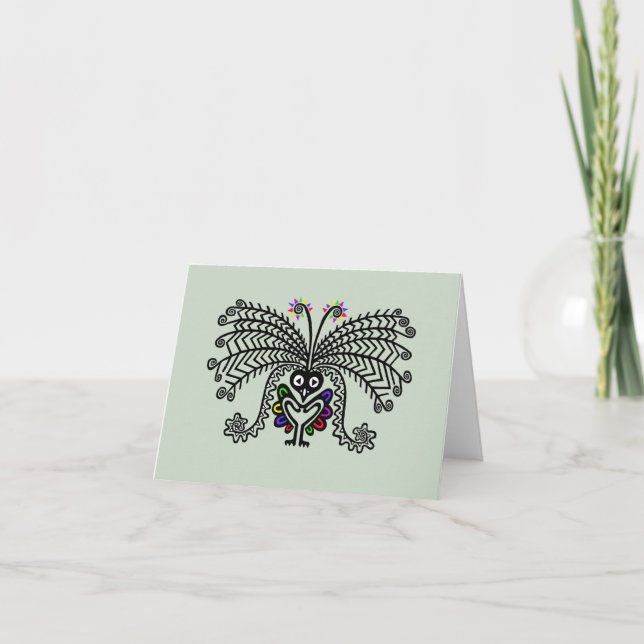 LYREBIRD original - Tarjeta de nota de Notecard/ S (Anverso)