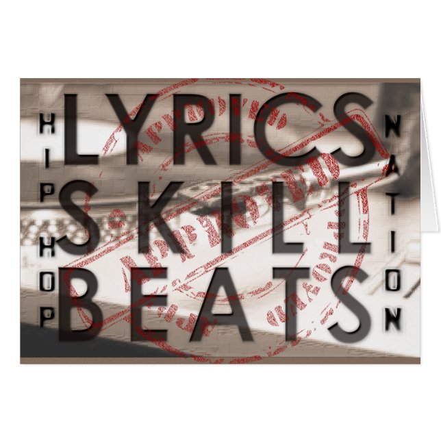 LYRICS SKILL BEATS hip hop (Anverso (Horizontal))