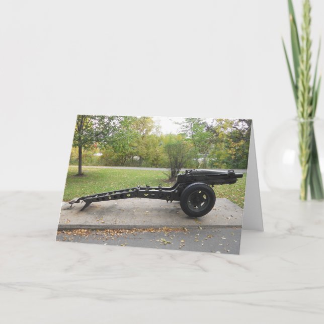 "M116 75 mm Obús de montaje M1A1" Tarjeta de cumpl (Anverso)