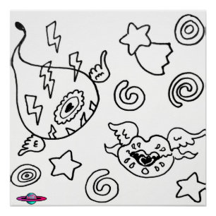 M13 Poster de Ojos y Labios Ricos de Amo Volador