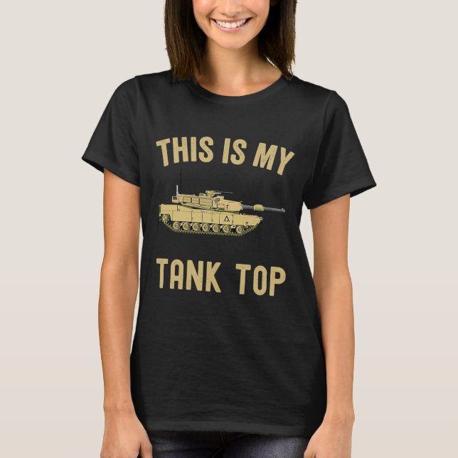 M1 Abrams Este Es Mi Tank Top Vehículo Militar Pun (Anverso)