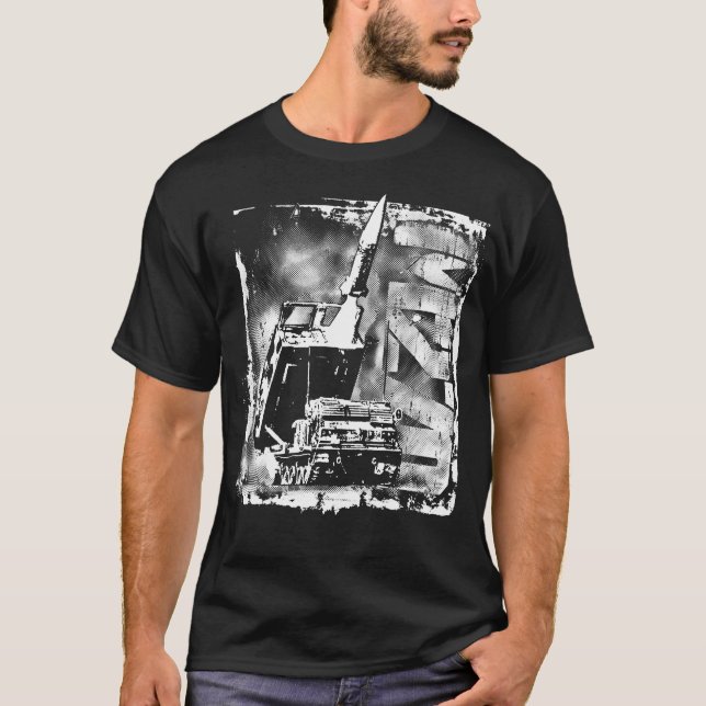M270 MLRS Camiseta básica de camiseta oscura para  (Anverso)