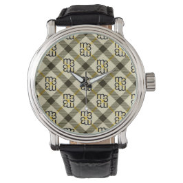 m3 reloj de hombres de acero inoxidable PLAID