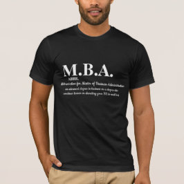 M.B.A. Diseño de camisetas divertidas en el diccio