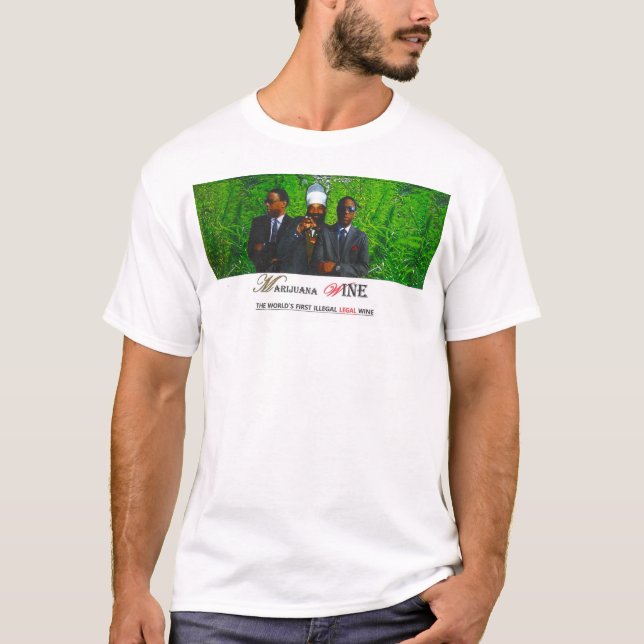 M WINE OFICIAL Camiseta básica masculina (Anverso)