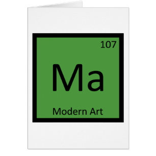 Ma - Arte Moderno Química Símbolo de la Tabla Peri