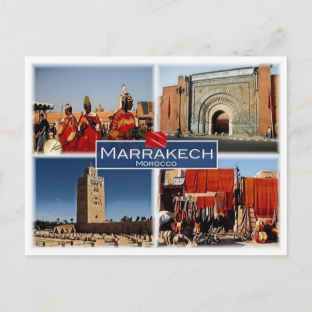 MA Marruecos - Marrakech - Tarjeta postal (Anverso)