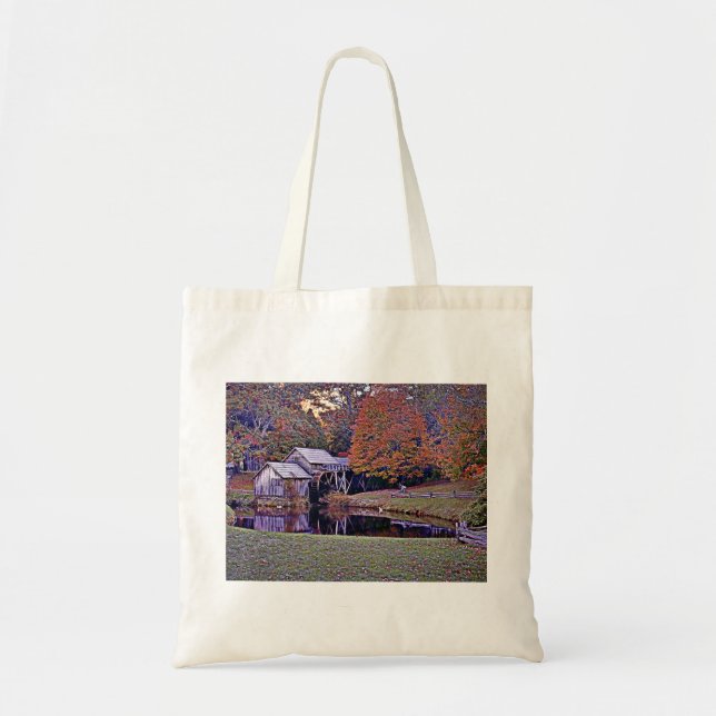 Mabry Mill en la Bolsa de Toe Caída (Frente)