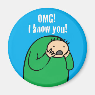 ¡Mac Dios mío! Imán (azul)