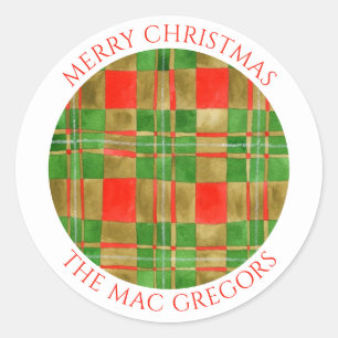 MAC GREGOR TARTAN Grandes Sellos para sobres redon
