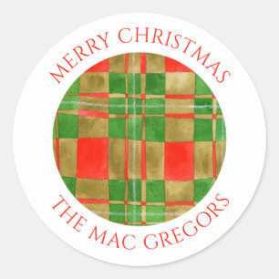 MAC GREGOR TARTAN Pequeños Sellos para sobres redo