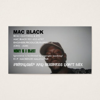 MAC NEGRO, BCM~ROPA & ETC., MAC NEGRO ...
