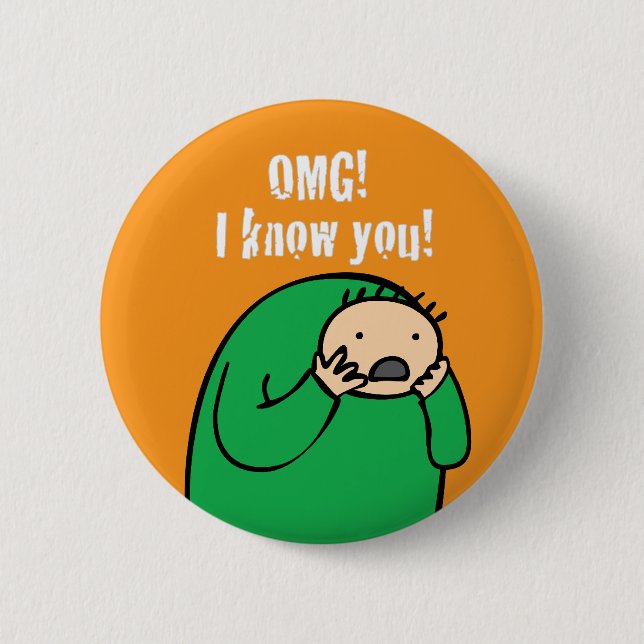 ¡Mac OMG! Botón (naranja) (Anverso)