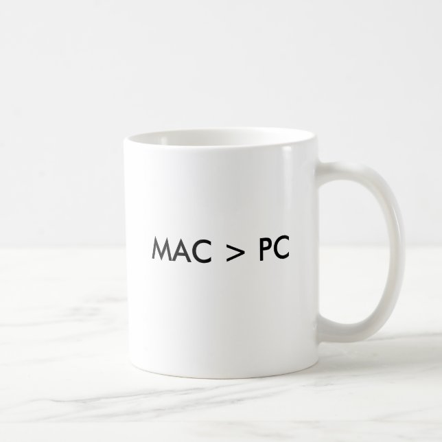 MAC > PC - taza (Derecha)