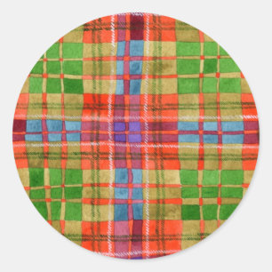 MAC RAE TARTAN Grandes Pegatinas redondos
