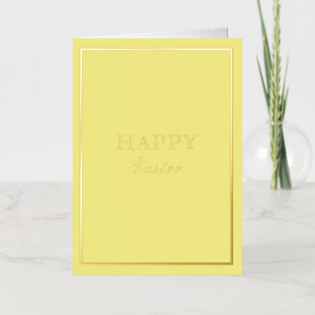 Macarón Francés Feliz Pascua Amarillo (Anverso)