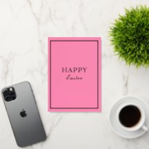 Macarón Francés Feliz Pascua Rosa