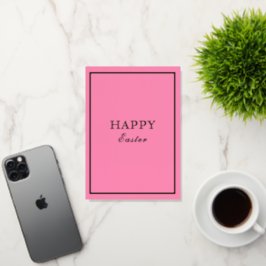 Macarón Francés Feliz Pascua Rosa