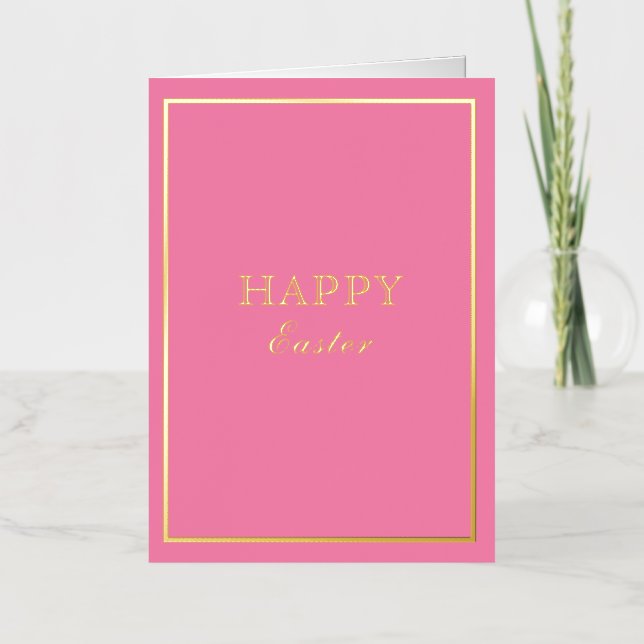 Macarón Francés Feliz Pascua Rosa (Anverso)