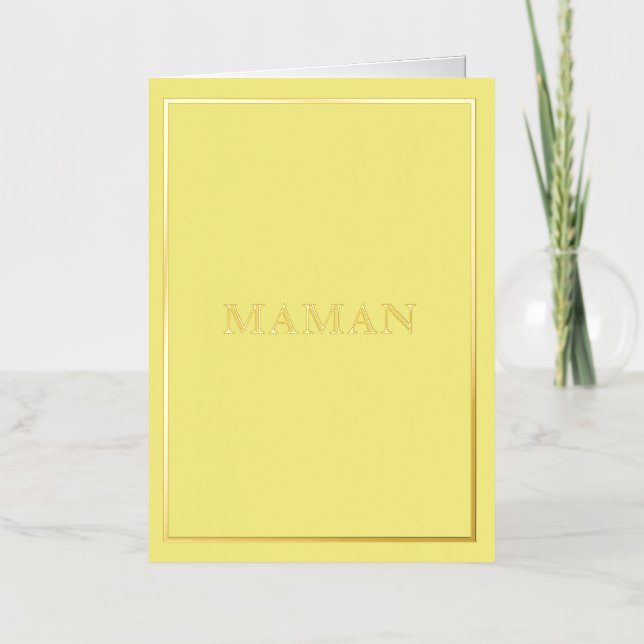 Macarón Francés Maman Amarillo (Anverso)
