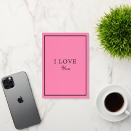 Macaron Francés Te Amo Rosa