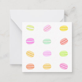 Macaron Gracias Tarjetas de nota