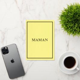 Macaron Maman amarillo