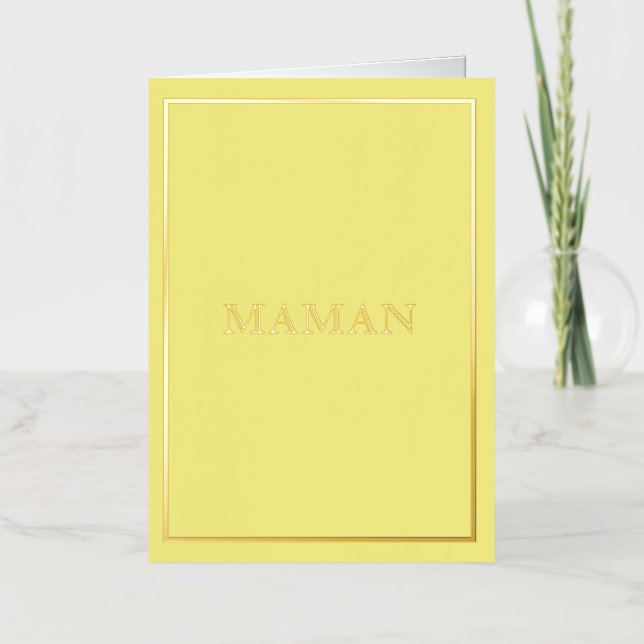 Macaron Maman amarillo (Anverso)