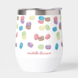 Macarones franceses de color pastel
