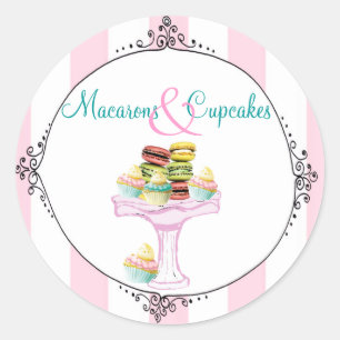 Macarones y pasteles Pegatinas o focas