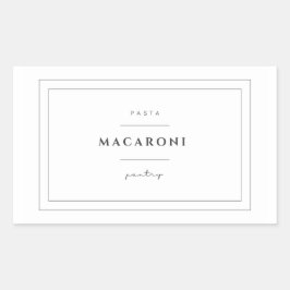 Macaroni Pasta Label Pegatinas