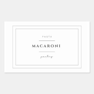 Macaroni Pasta Label Pegatinas