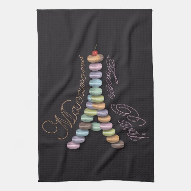 Macarons de la toalla de París (Vertical)