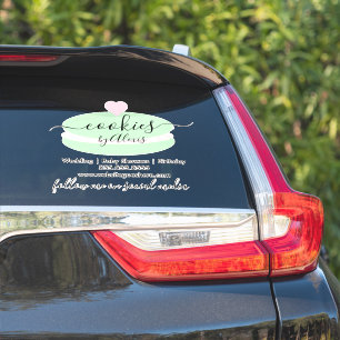 Macaroon Cookies Logo Panadería Pegatina de coches