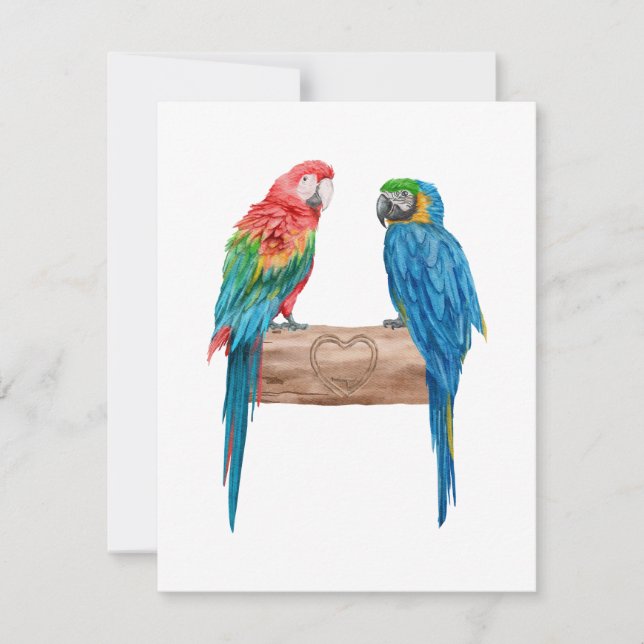 Macaw Bird Lover Watercolor (Anverso)