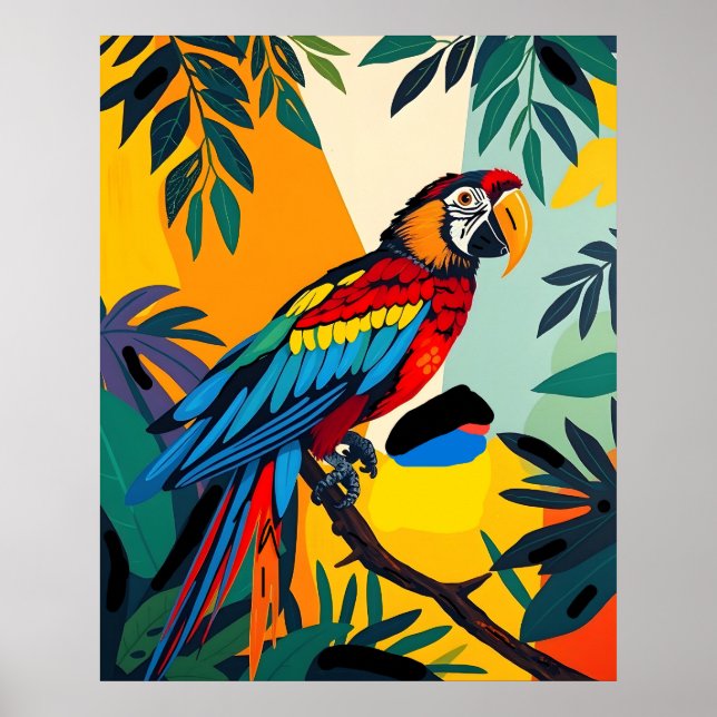 Macaw de Spix - Extinto tributo a arte de vida sal (Frente)