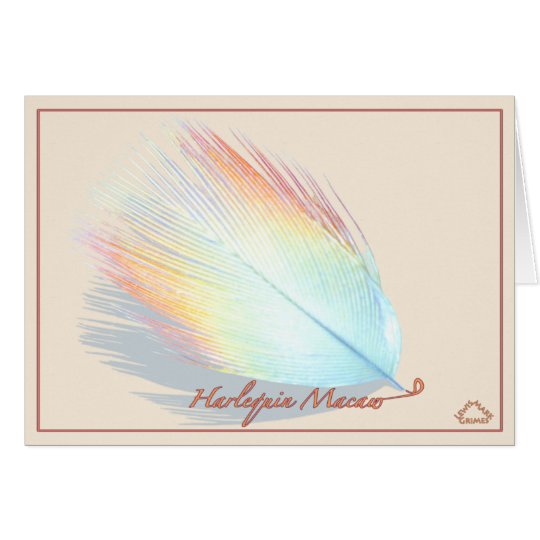 Macaw del Harlequin - tarjeta