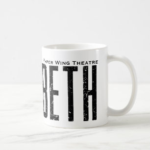 Macbeth - teatro de papel del ala - taza de café