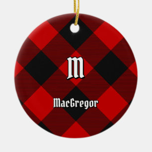 MacGregor Rob Roy Tartán Ornamento cerámico
